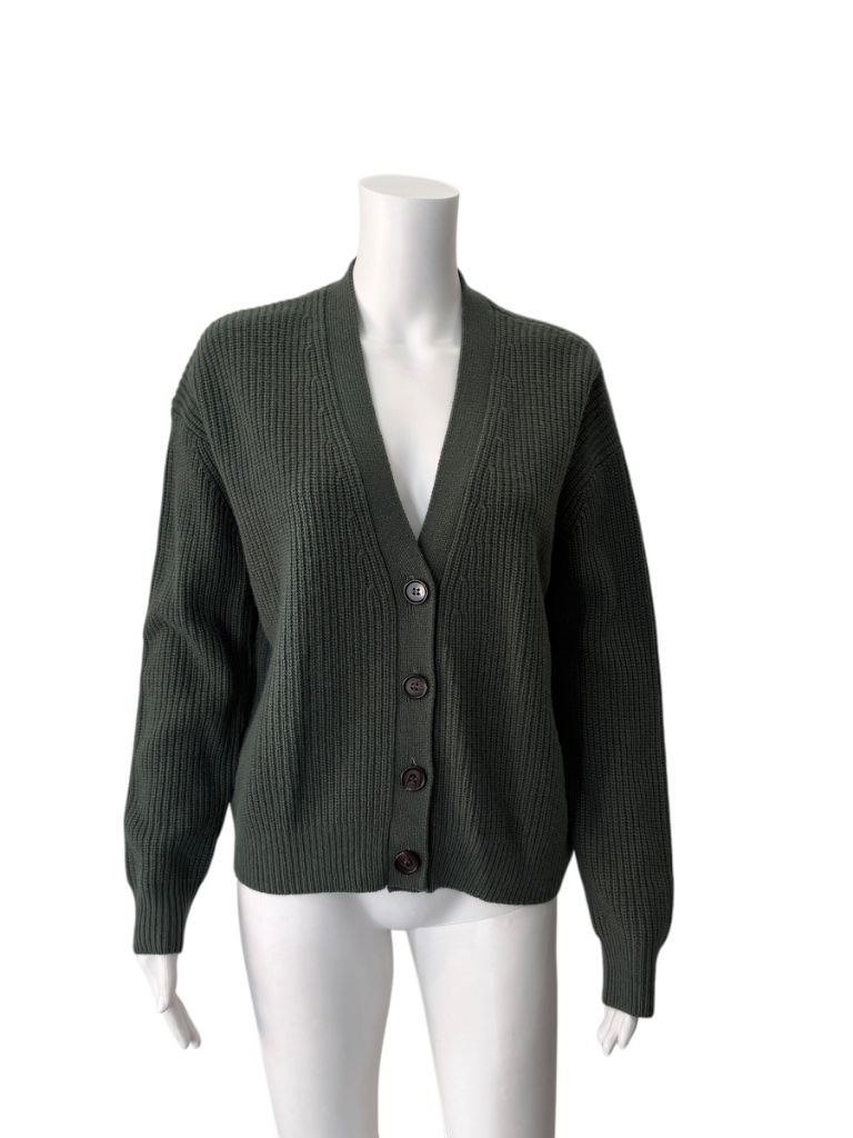 Nwt $445 Jenni Kayne Cropped Cashmere Cocoon Cardigan In Pine Size Xxs — image 3 of 8